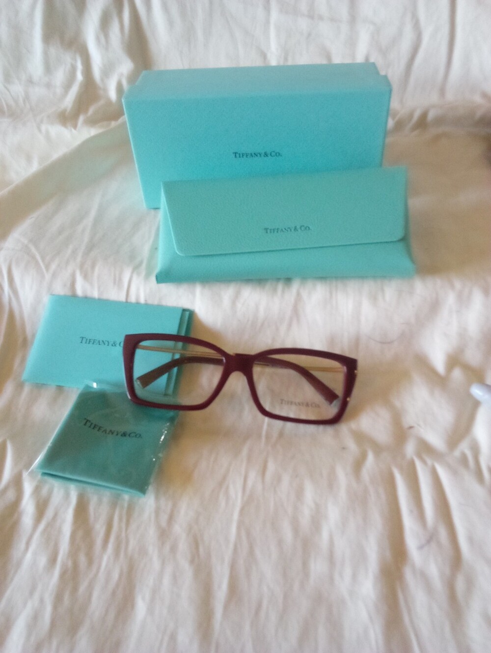 Tiffany & Co TF2239U Burgundy Shiny Eyeglass Frames 54-15